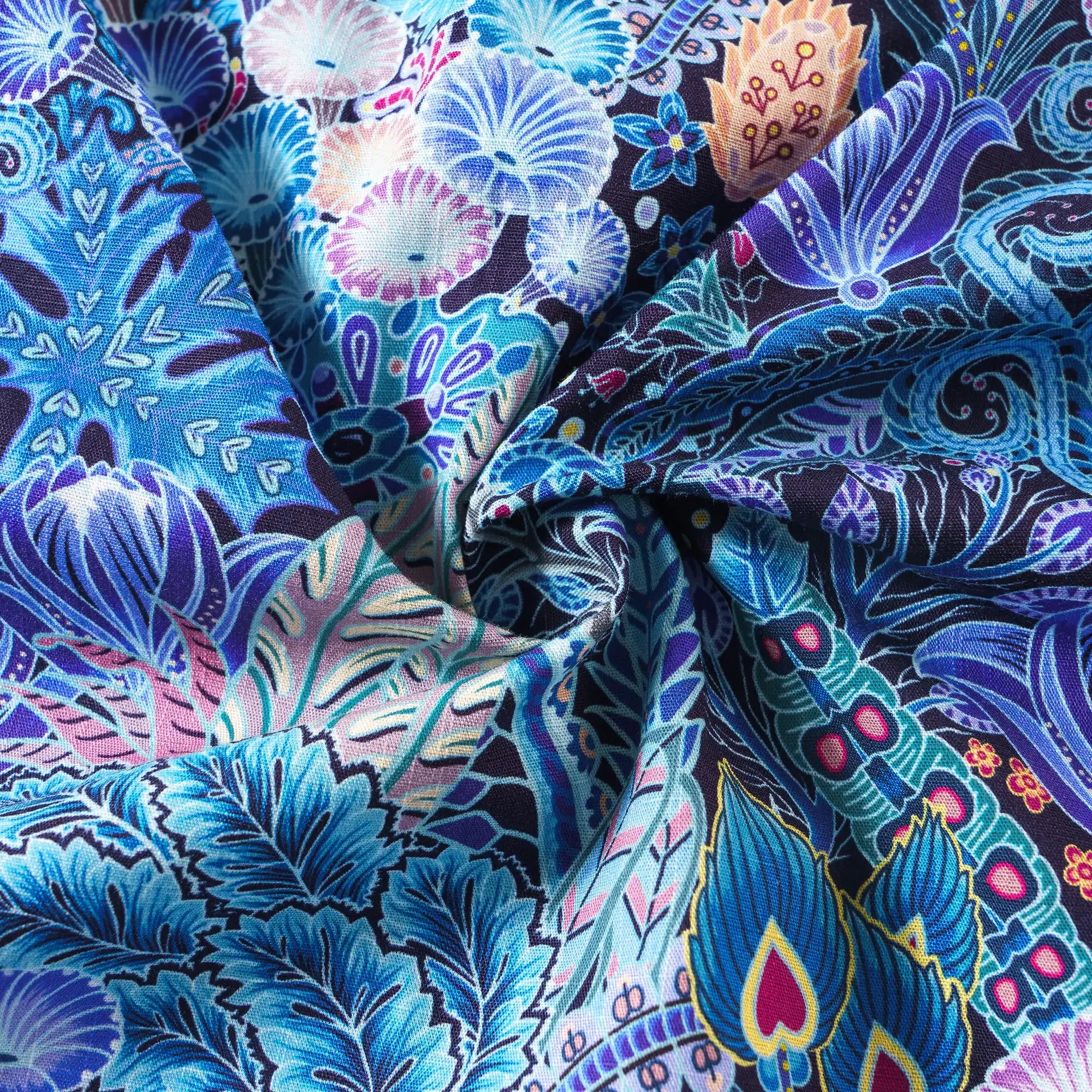 Men's Hawaiian Shirt Floral Pattern Series 2 Print Cotton Button-down Short Sleeve Aloha Shirt By Sun
