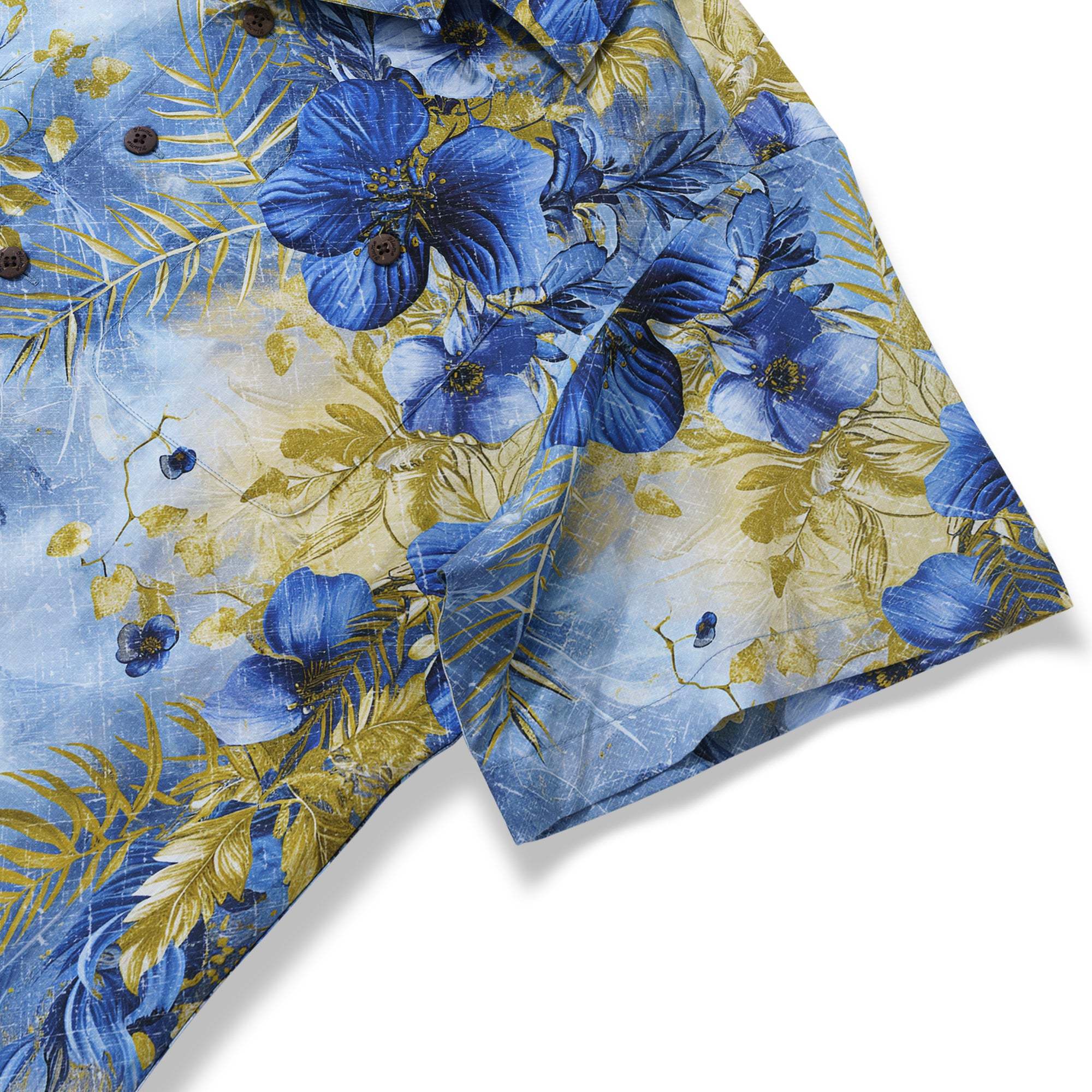 100% Cotton Hawaiian Shirt For Men A Tapestry of Nature's Splendor Camp Collar Aloha Shirt By Yakima