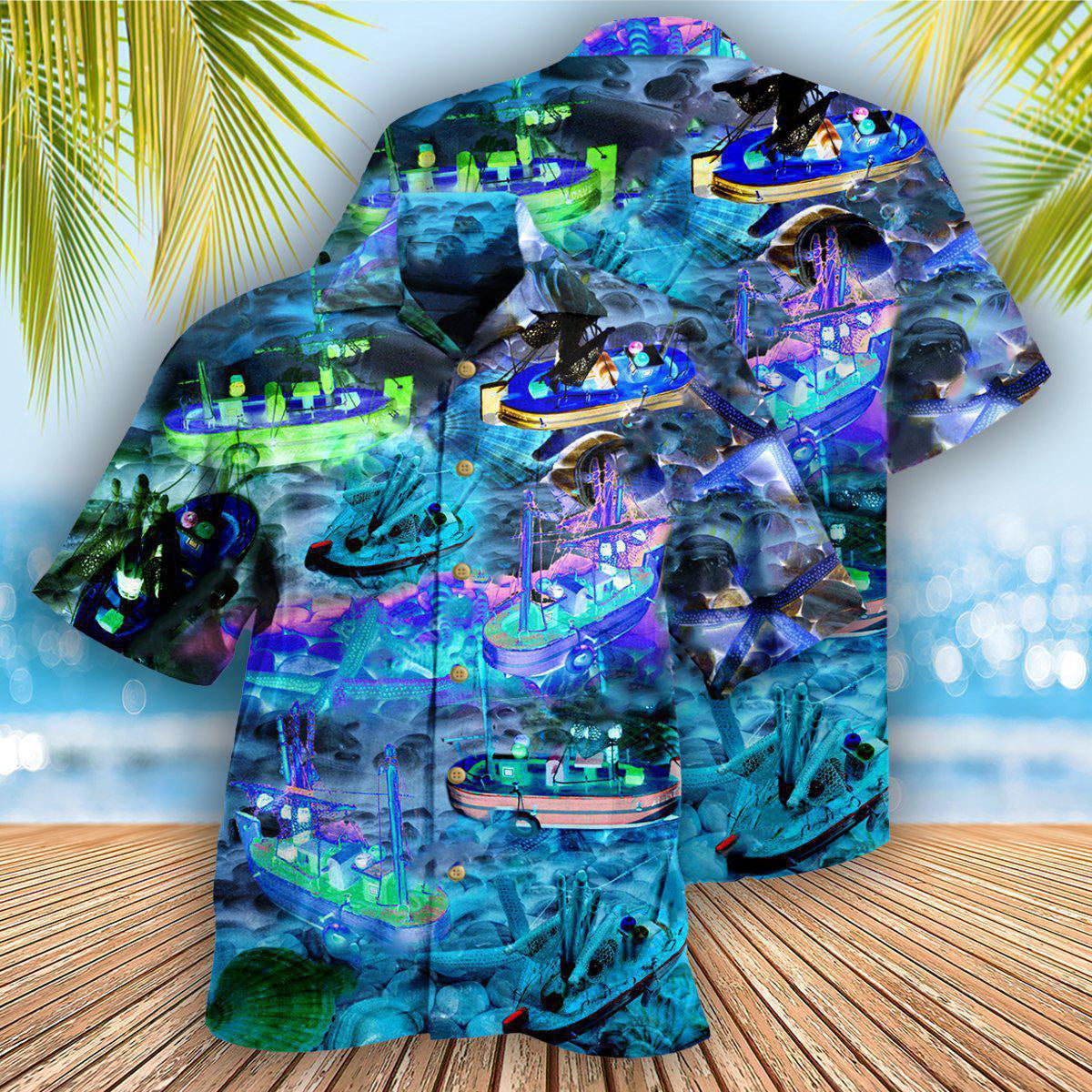 Boat Boat Blue Life Is Good On Our Boat - Hawaiian Shirt