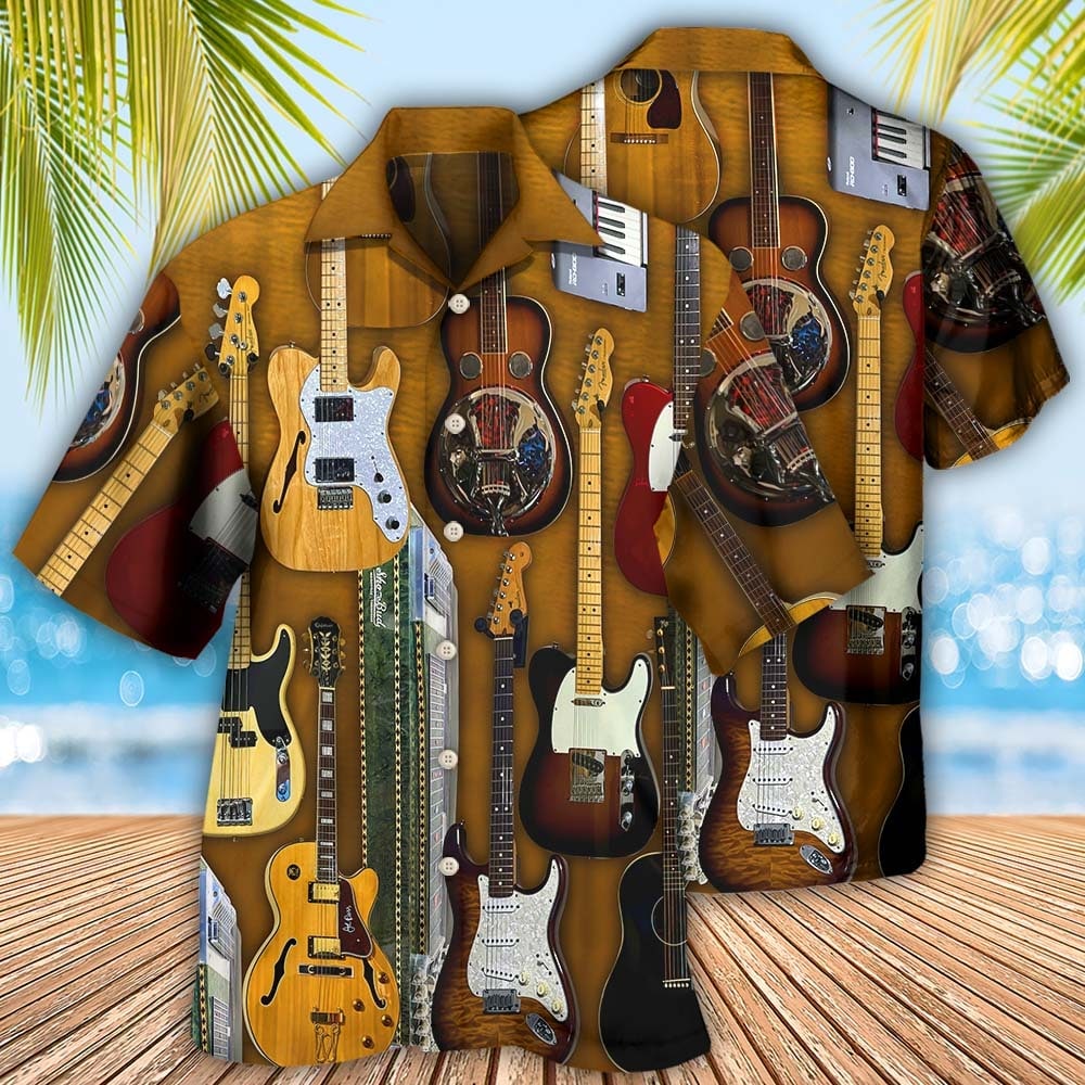 Guitar Vintage Basic Style - Hawaiian Shirt