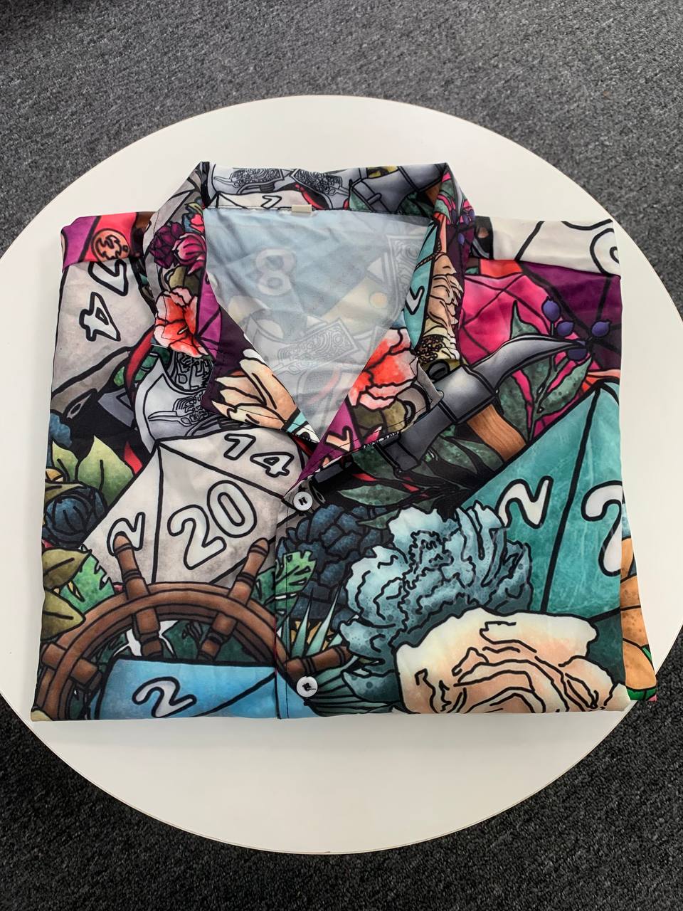 D20 Loves Flowers - Hawaiian Shirt