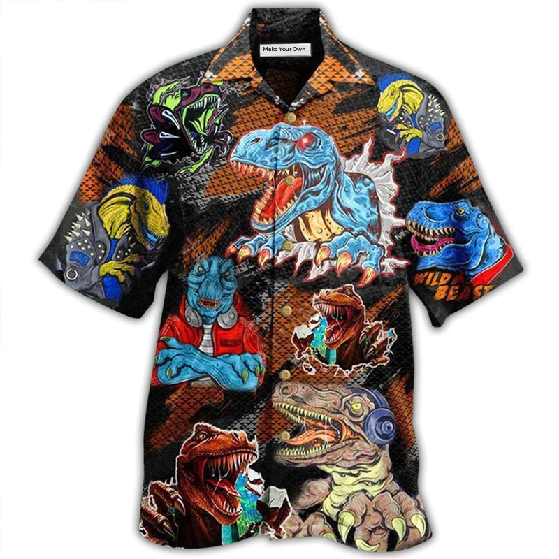 Dinosaur Roar Means I Love You - Hawaiian Shirt