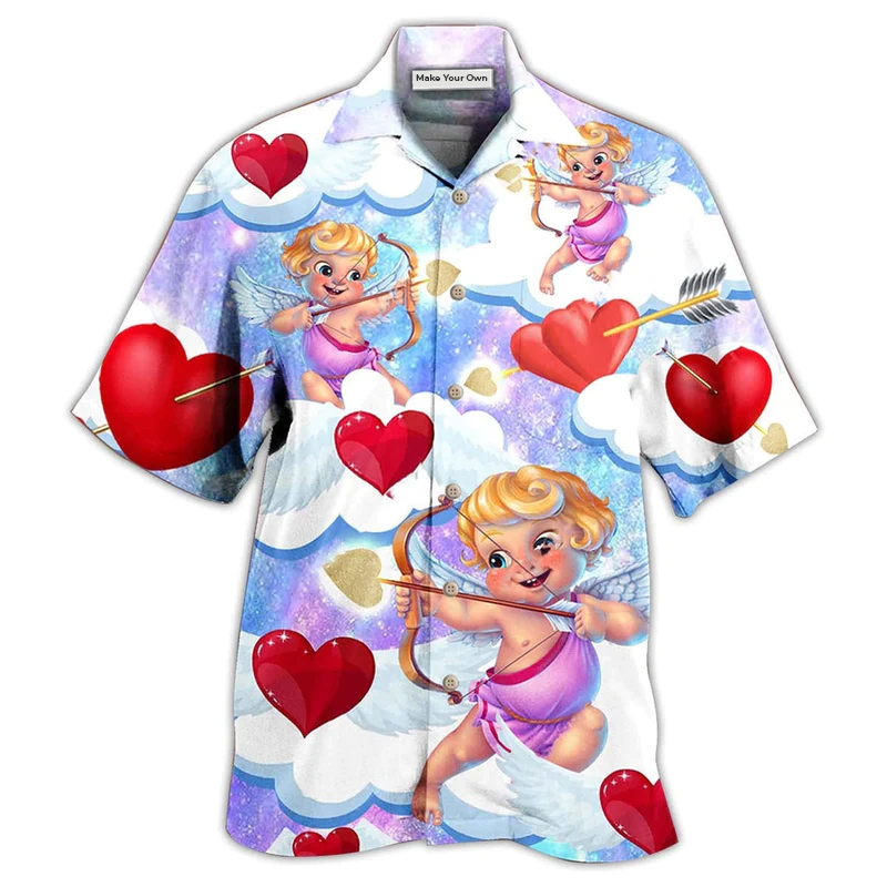 Valentine Love Cupid - Hawaiian Shirt
