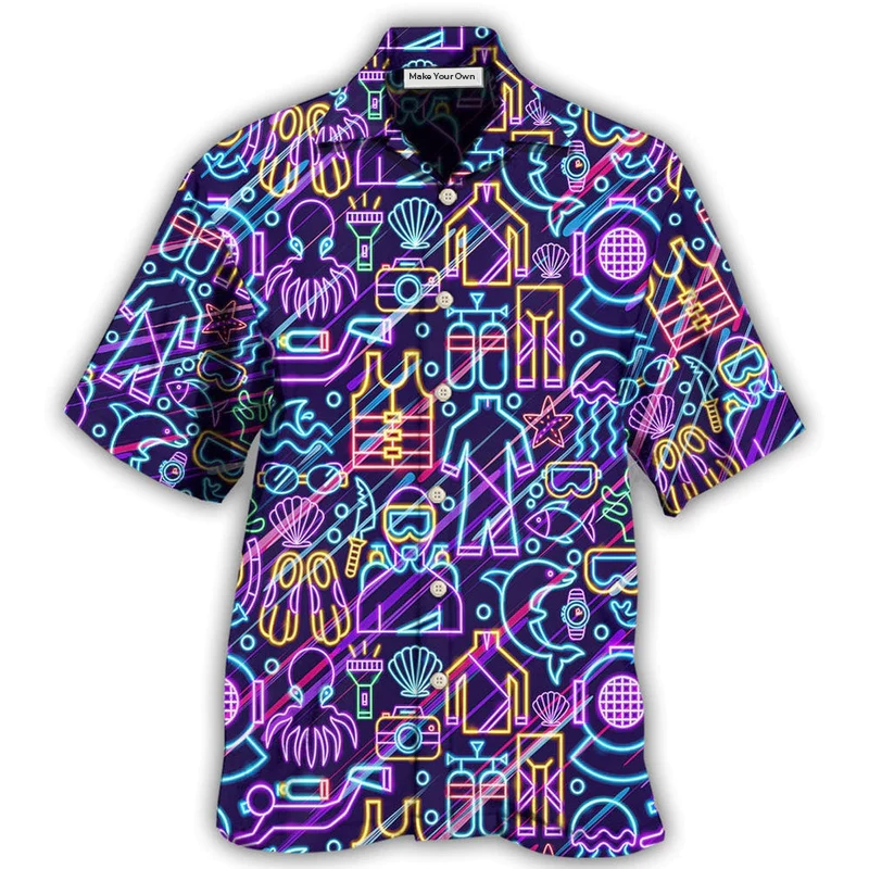 Diving Is Calling And I Must Go I'm So Excited - Hawaiian Shirt