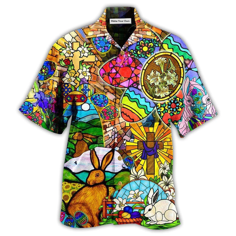 Easter Rabbit Happy - Hawaiian Shirt