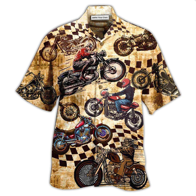 Motorcycle Some Need Therapy I Have My Motorcycle I'm Happy - Hawaiian Shirt