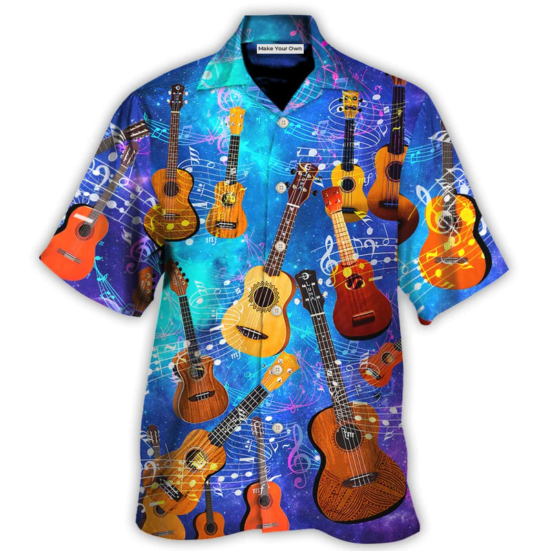 Guitar Ukulele Love Forever Style - Hawaiian Shirt