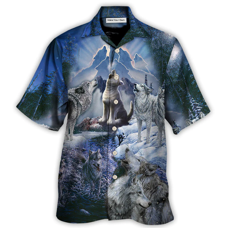 Wolf Is Not Lonely Just Alone - Hawaiian Shirt