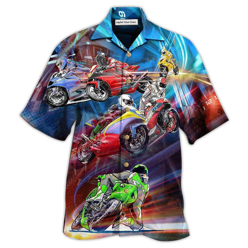 Motorcycle Amazing Cool Racing - Hawaiian Shirt