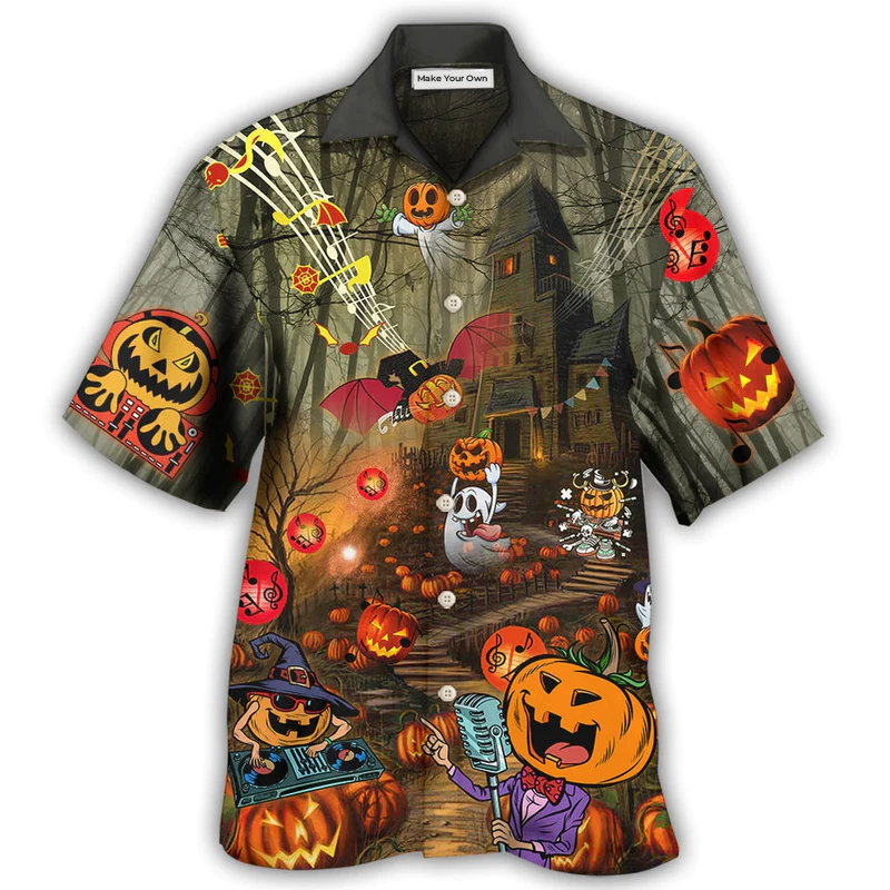 Halloween Fantasy Party Music Cool - Hawaiian Shirt