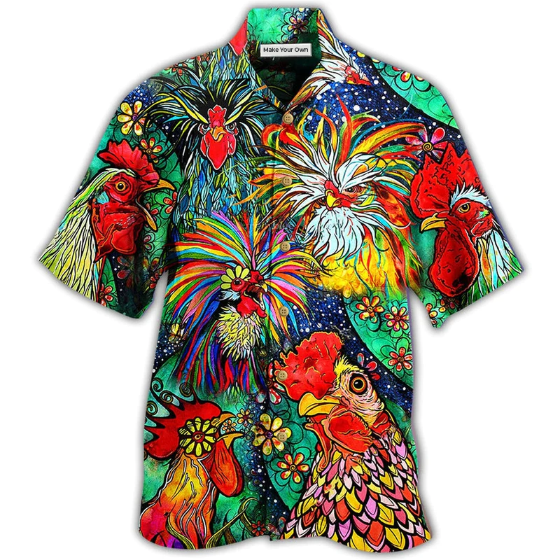 Chicken Love Color Amazing - Hawaiian Shirt