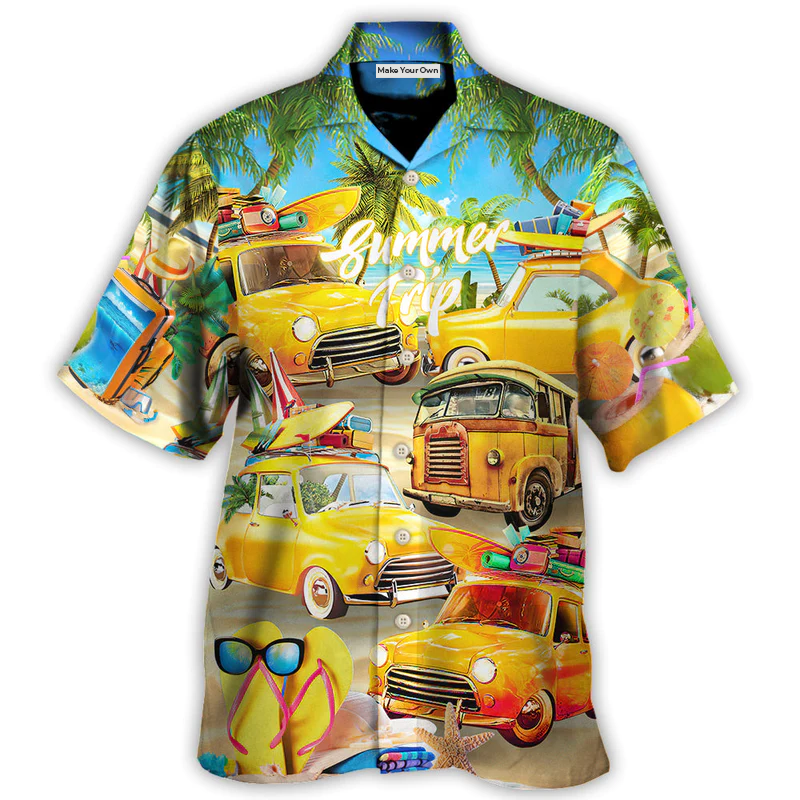 Car Let The Sea Summer Trip - Hawaiian Shirt