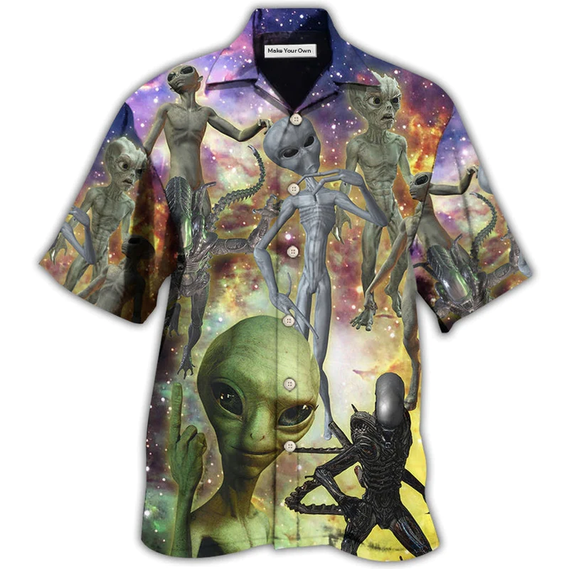 Alien Mysterious Galaxy - Hawaiian Shirt