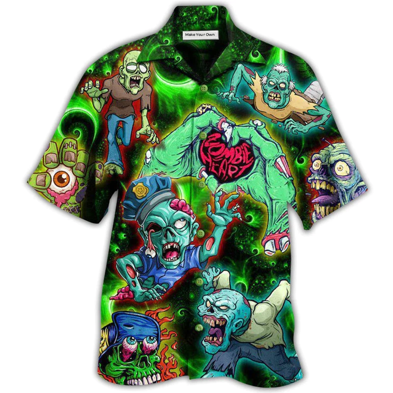 Zombie Eat Brains You're Safe - Hawaiian Shirt