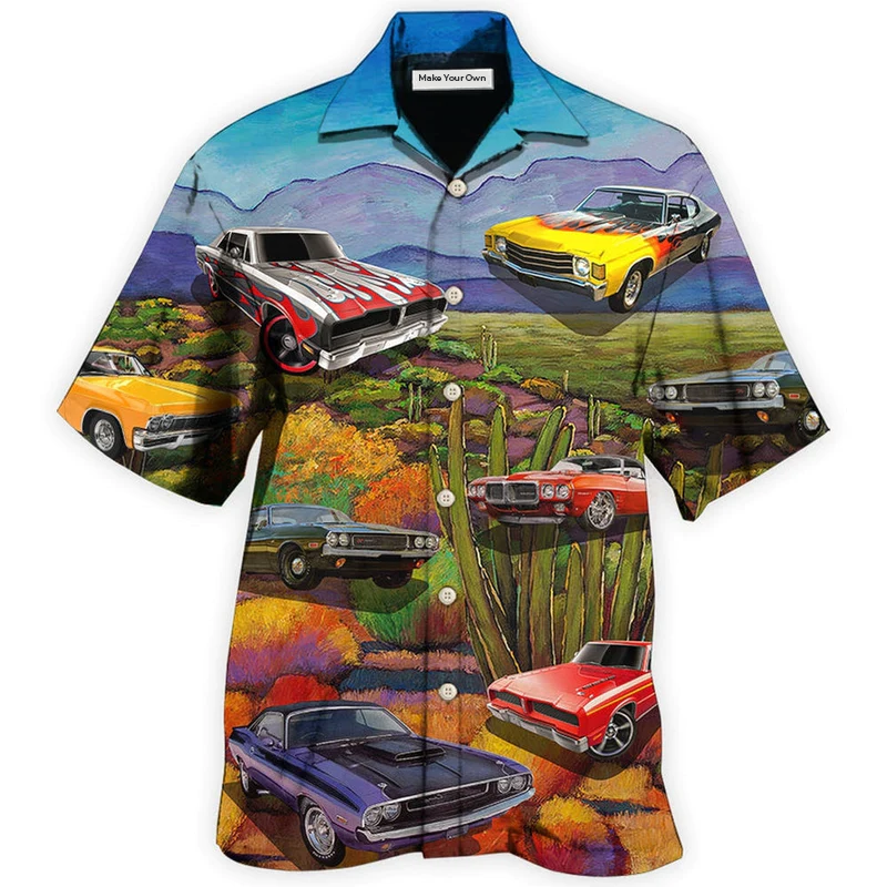 Car Landscape Style - Hawaiian Shirt