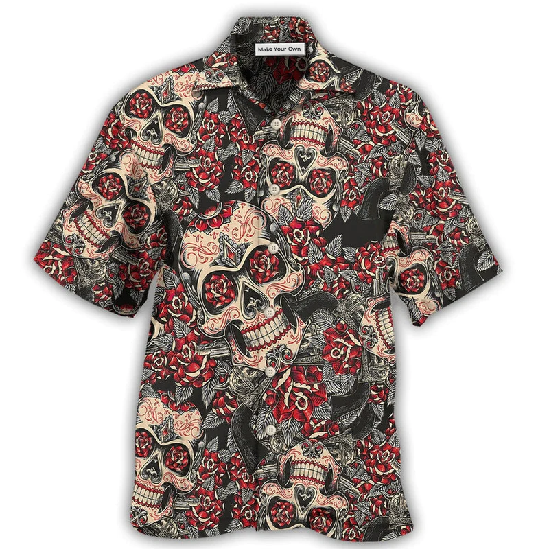 Skull Sugar Floral - Hawaiian Shirt