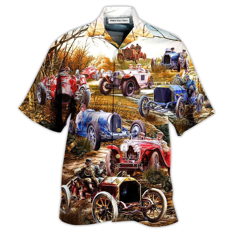 Car Old Vintage - Hawaiian Shirt