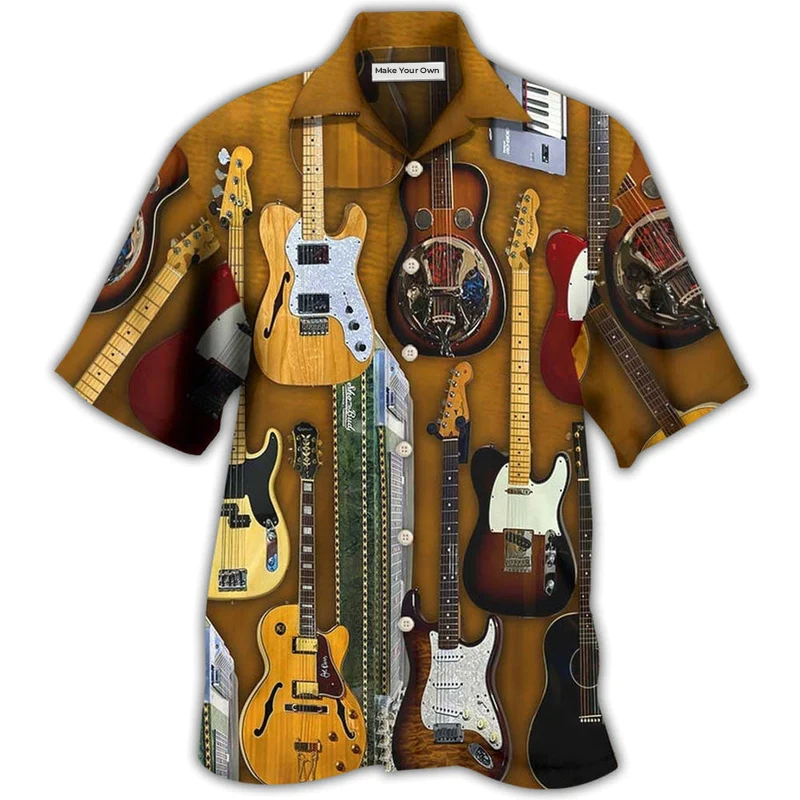 Guitar Vintage Basic Style - Hawaiian Shirt