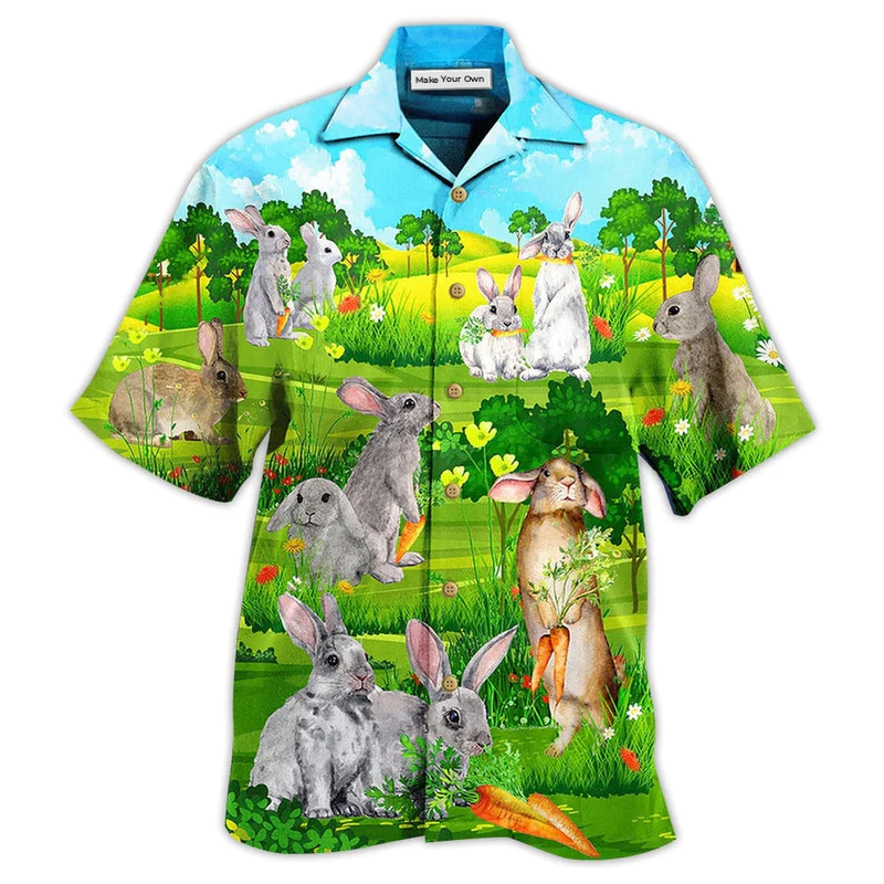 Rabbit Animals Love Carrot Limited Edition - Hawaiian Shirt