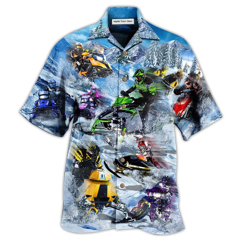 Sleigh And Snow - Hawaiian Shirt