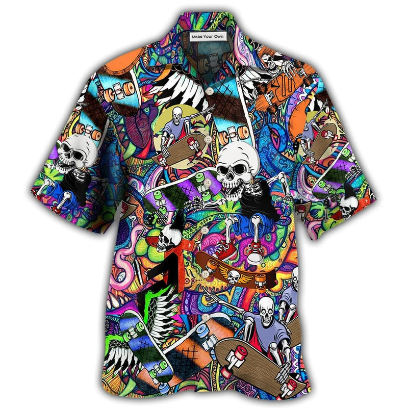 Skull Love Colorful Life - Hawaiian Shirt