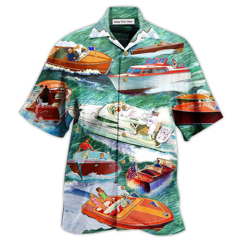Pontoon Love It Waves - Hawaiian Shirt
