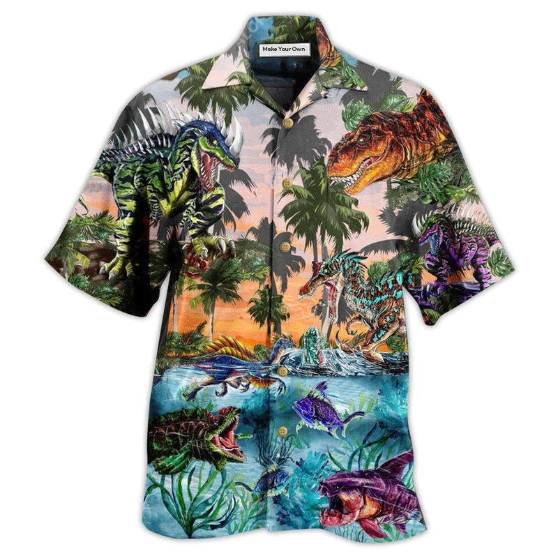 Dinosaur World Developmental Story - Hawaiian Shirt