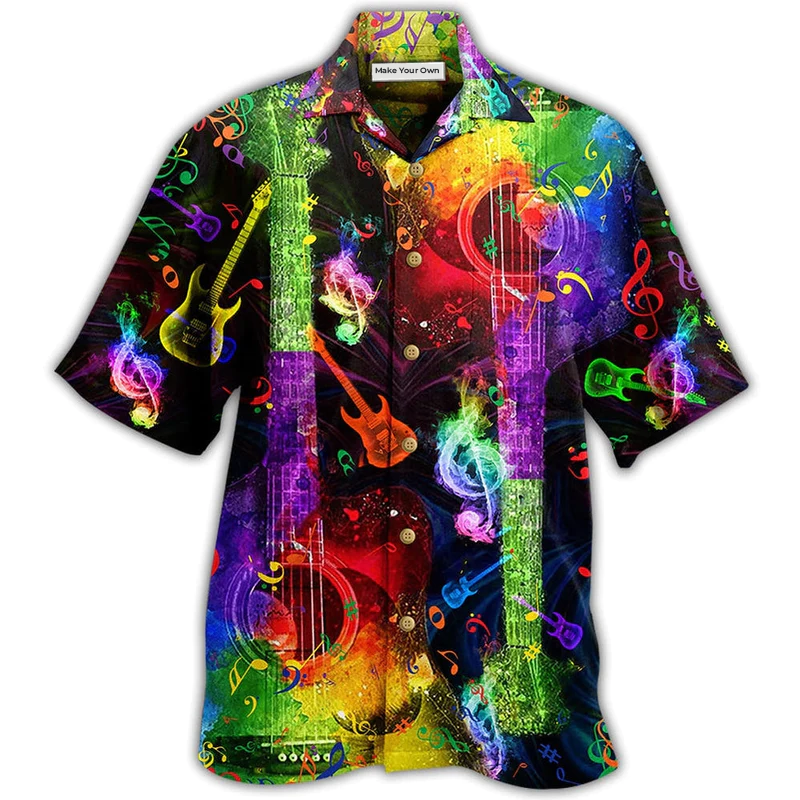 Guitar Music Amazing Rainbow - Hawaiian Shirt