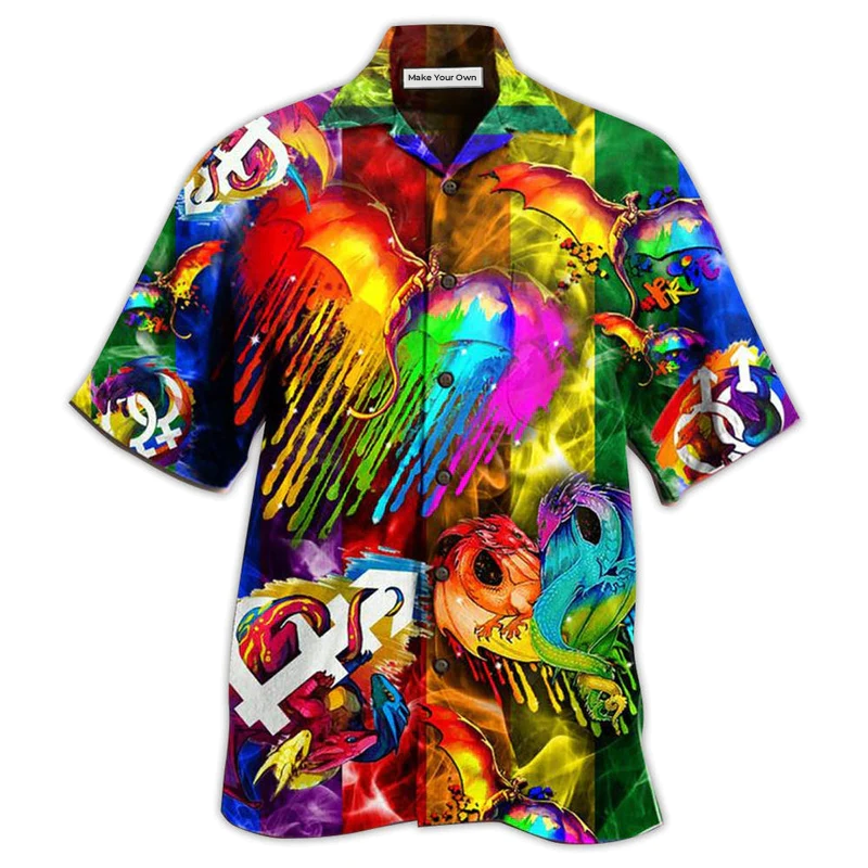 LGBT Dragon Love Life - Hawaiian Shirt