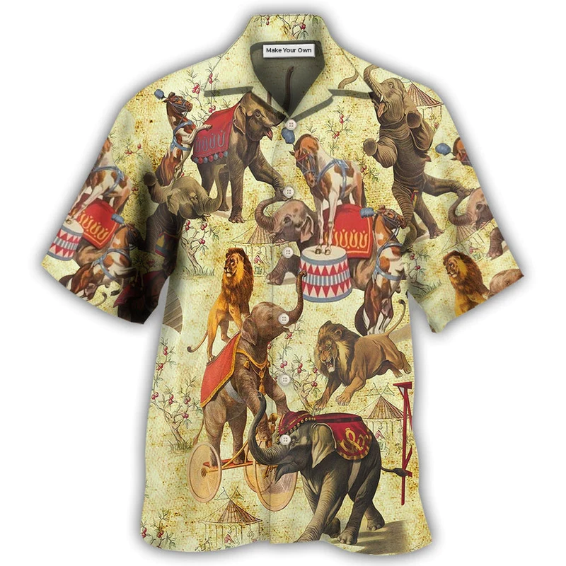 Elephant Circus Show - Hawaiian Shirt