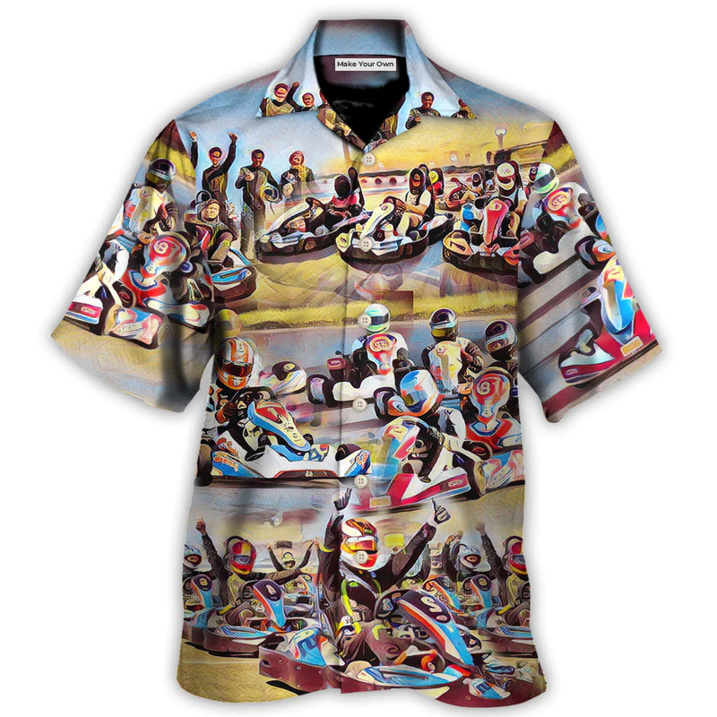 Kart Racing Painting Style - Hawaiian Shirt