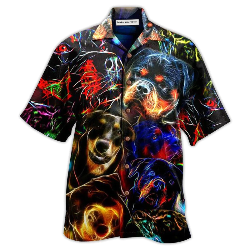 Rottweiler Dogs Bubby Style - Hawaiian Shirt
