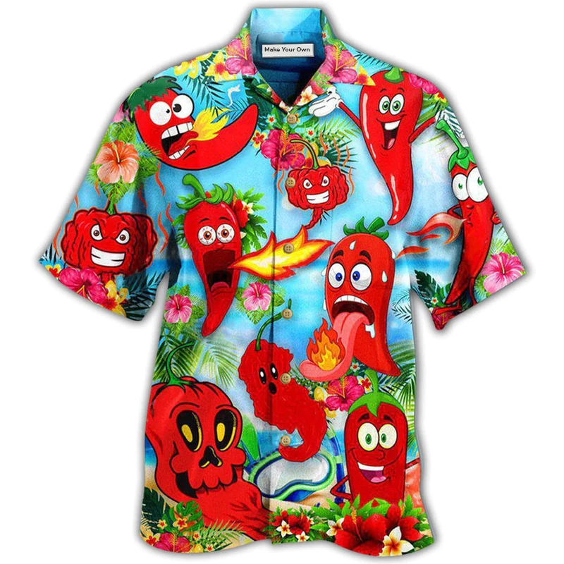 Fruit Chili Funny Chili Peppers - Hawaiian Shirt