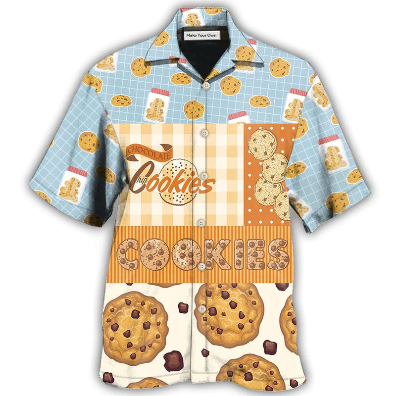 Baking Who Loves Baking Chocolate Chip Cookie - Hawaiian Shirt