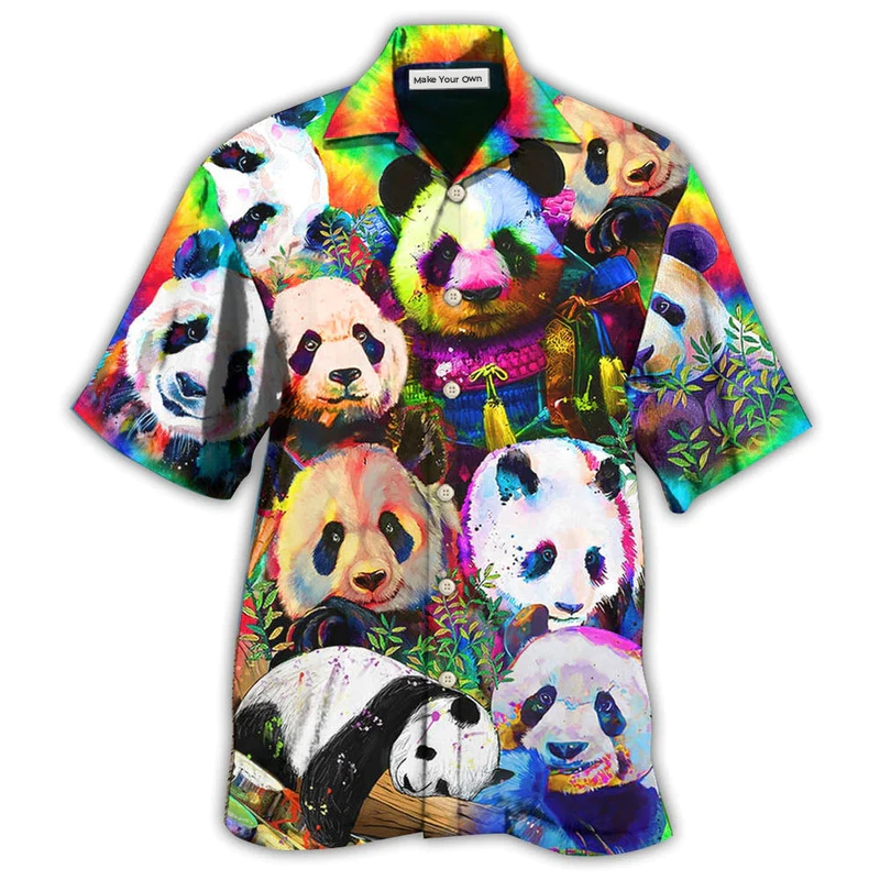 Panda Colorful Giant - Hawaiian Shirt