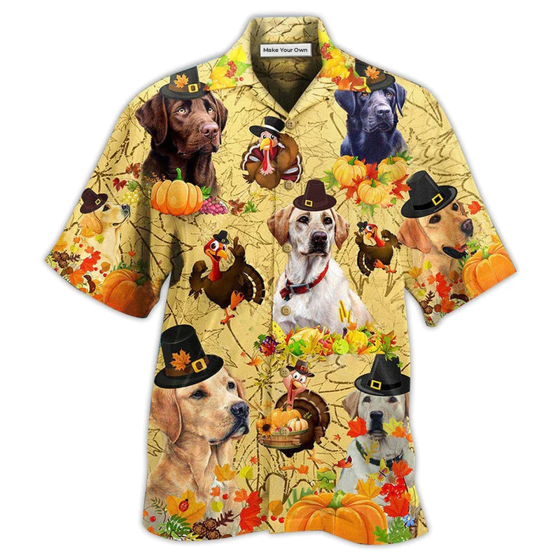 Labrador Retriever Dog Thanksgiving - Hawaiian Shirt