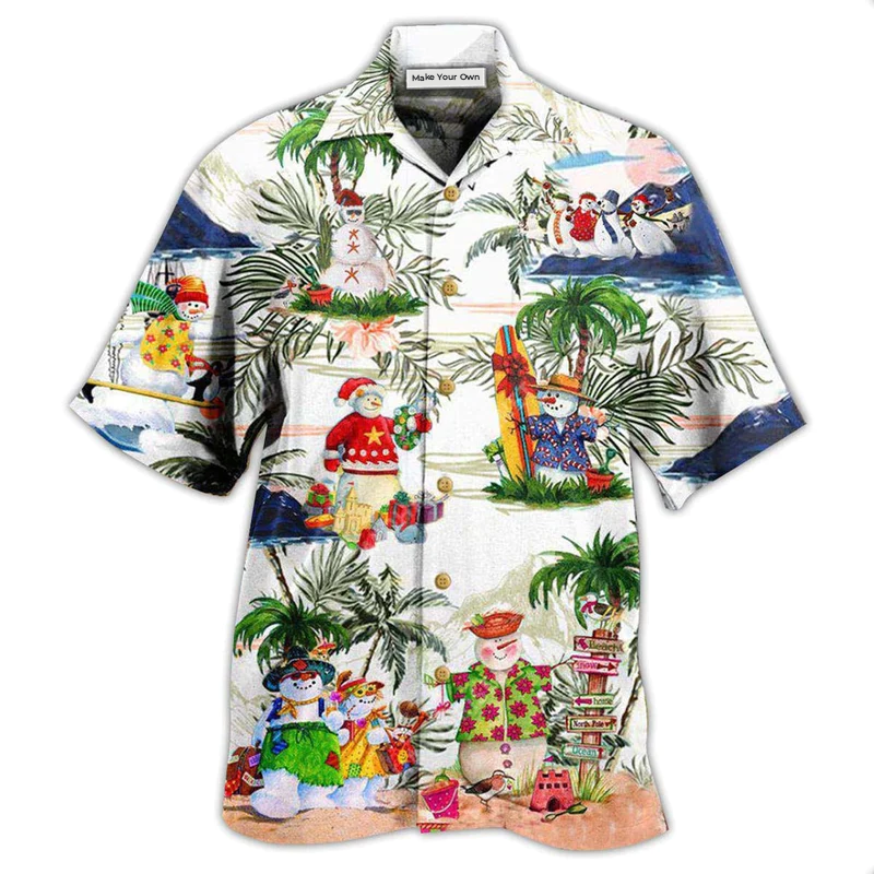 Snowman Amazing Style Hawaii - Hawaiian Shirt