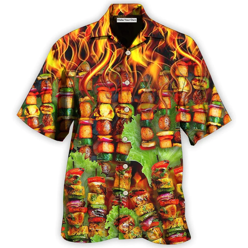 BBQ Fire So So Hot Fire - Hawaiian Shirt