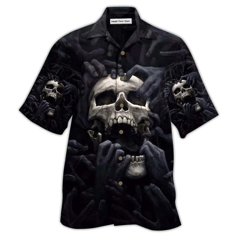 Skull Love Darkness - Hawaiian Shirt