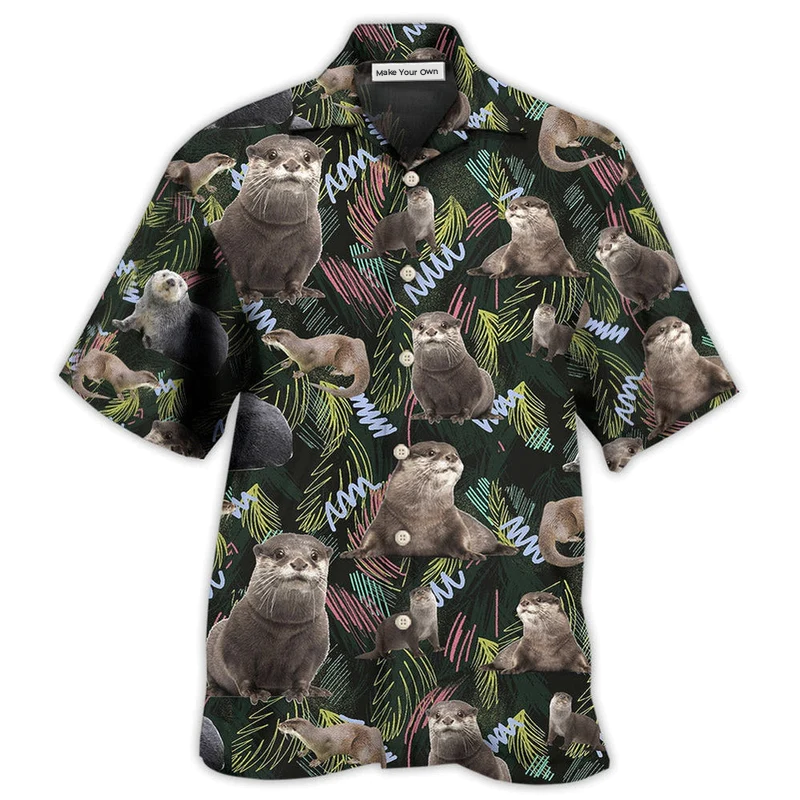 Otter Love Animals Life Style Amazing - Hawaiian Shirt