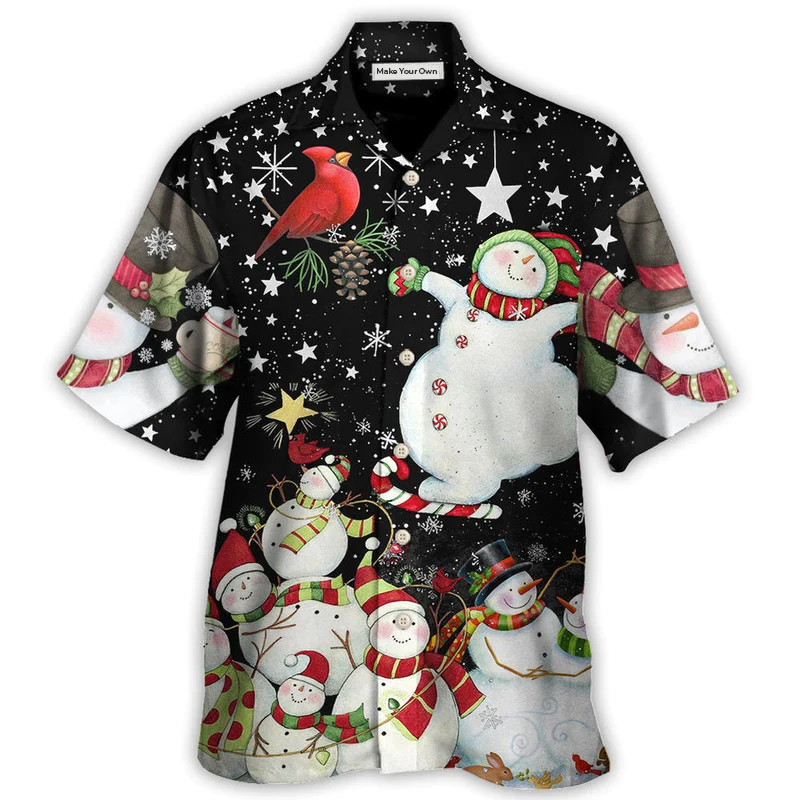 Christmas The World Of Christmas With Snowman - Hawaiian Shirt