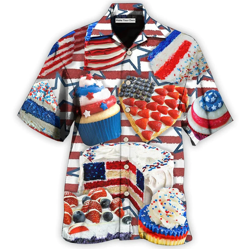 Baking Independence Day Cake Style - Hawaiian Shirt