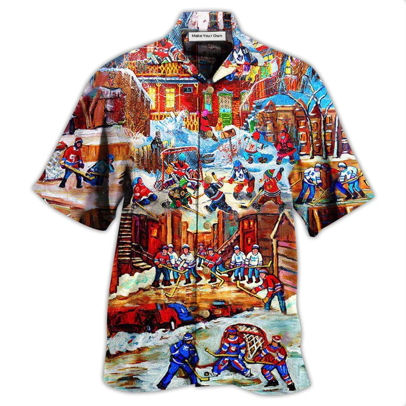Ice Hockey Is My Life - Hawaiian Shirt