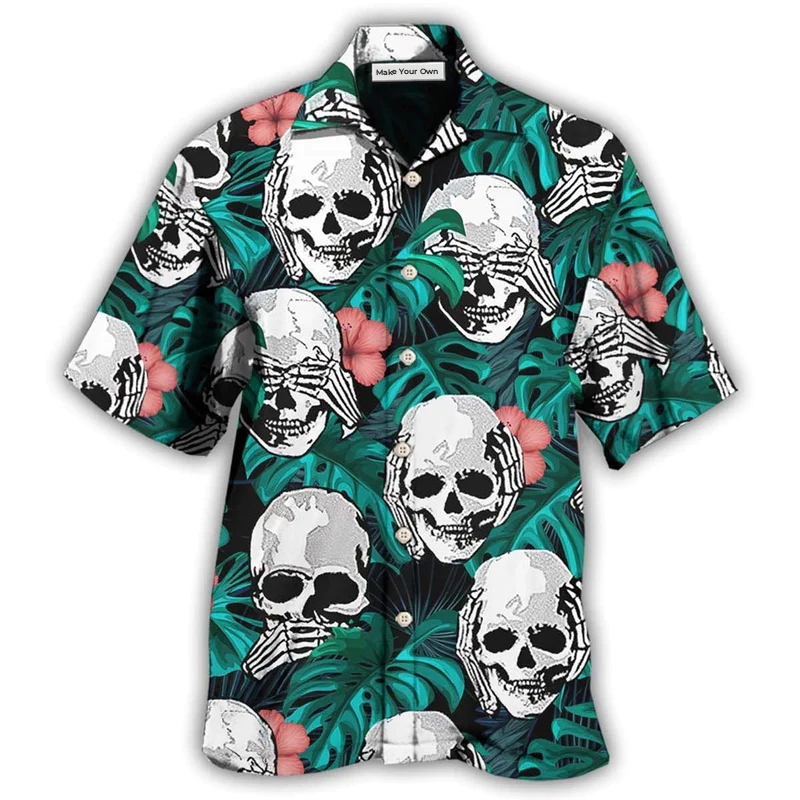 Skull Love Beautiful Life - Hawaiian Shirt