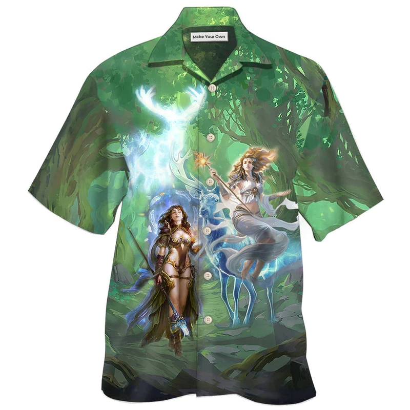 Magic Amazing I Believe In Magic With Green Style - Hawaiian Shirt