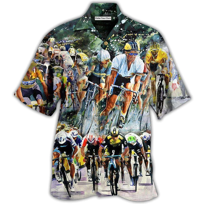 Bike Just Enjoy The Ride Road Bicycle Racing So Funny - Hawaiian Shirt