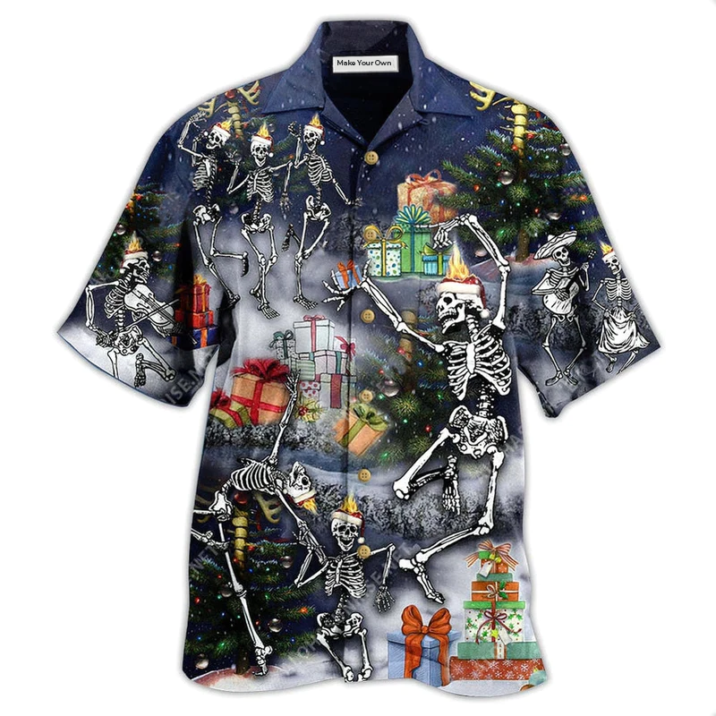 Skull Dancing With Christmas - Hawaiian Shirt