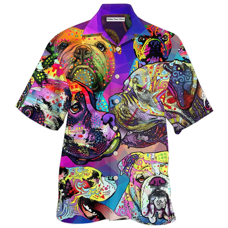 Bulldog All I Need Is Cool Bulldog - Hawaiian Shirt