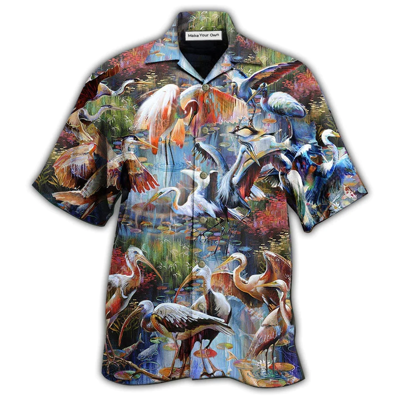 Stork Bird Migration - Hawaiian Shirt