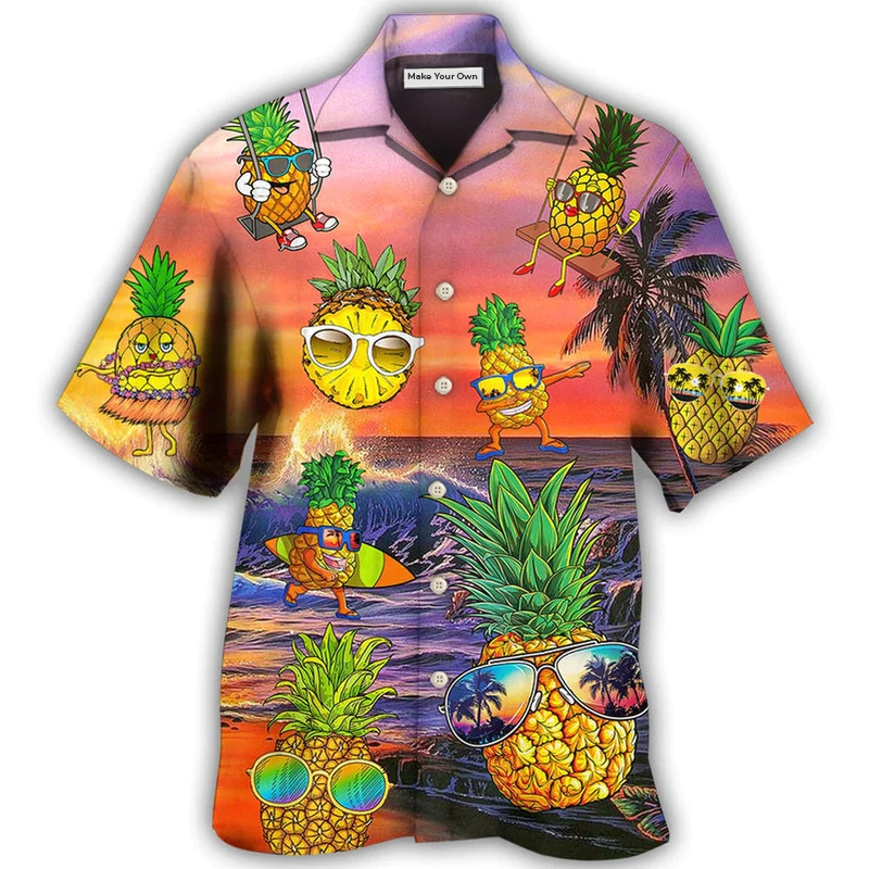 Fruit Pineapple Funny Summer - Hawaiian Shirt